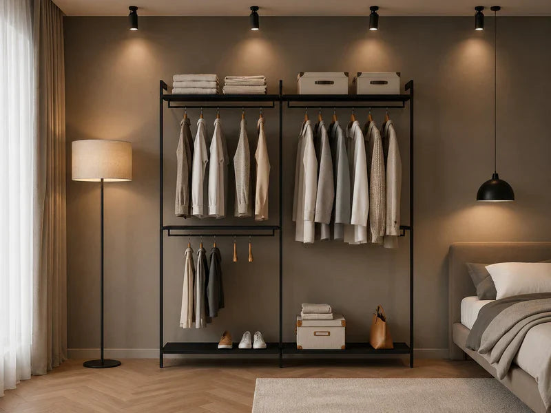 Open steel wardrobes: benefits and considerations