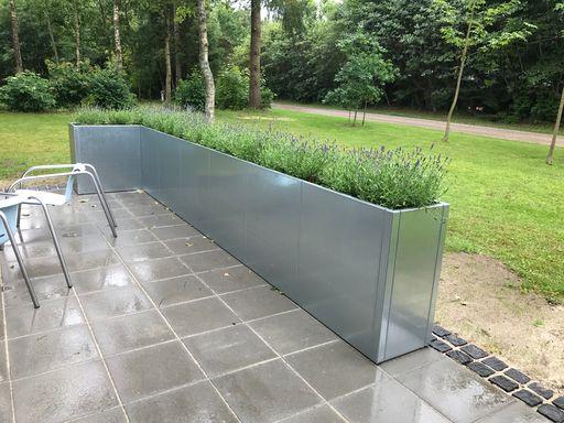 Galvanized planter boxes CUBY