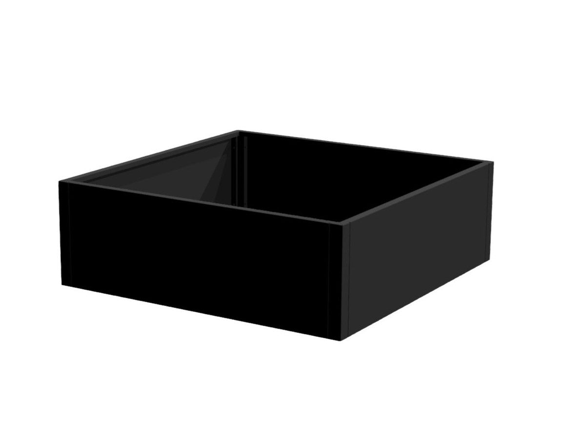 Raised beds black lacquered CUBY