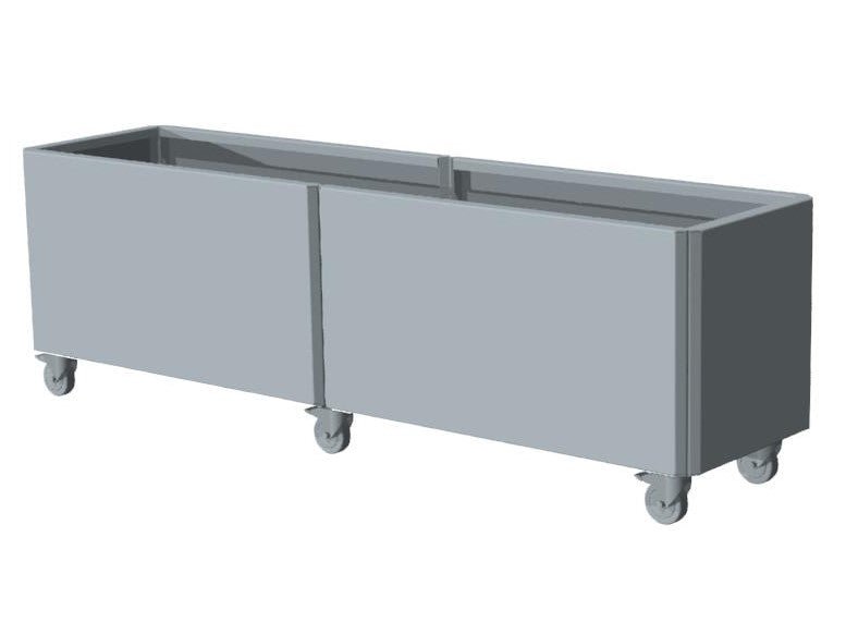 Plantekasse galvaniseret stål EDGY 157 x 40 x 40 cm