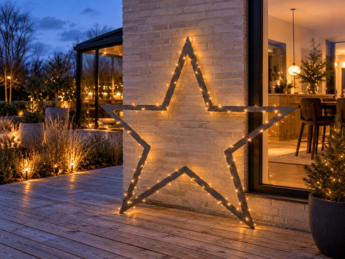 Stern aus Cortenstahl – Weihnachtsdekoration