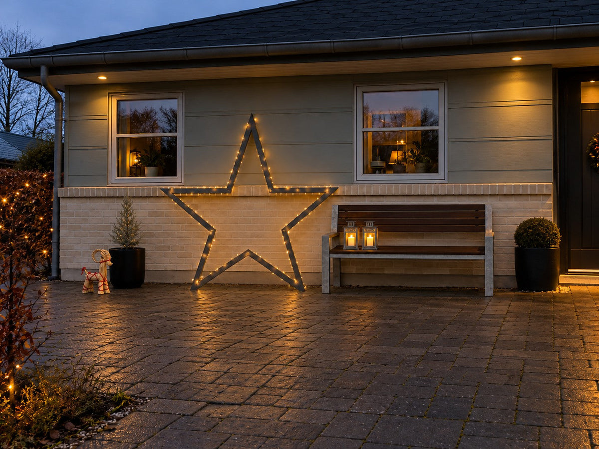 Stern aus Cortenstahl – Weihnachtsdekoration