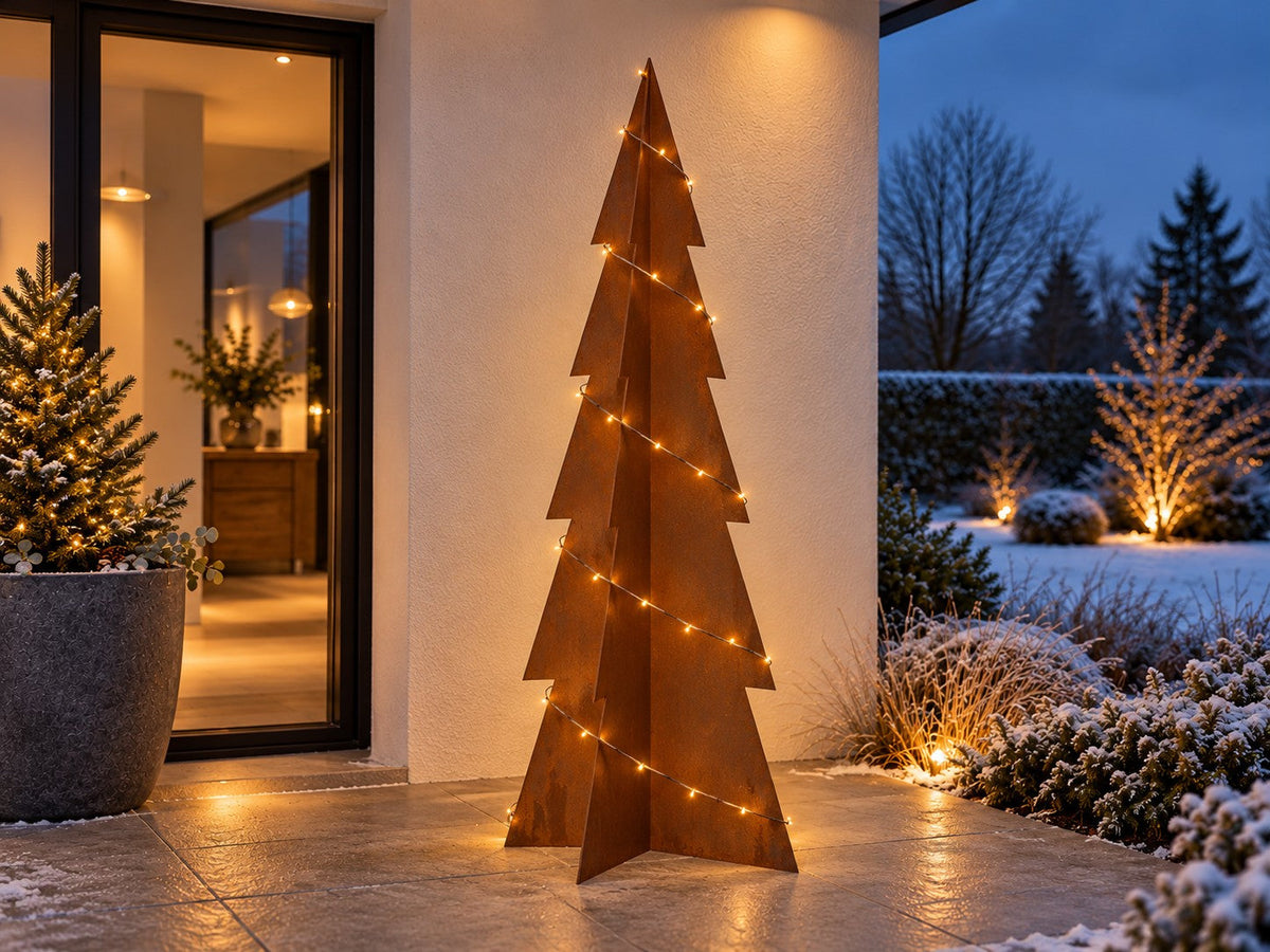 Christmas decorations in steel