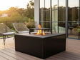 BBQ Feuerstelle Grill CUBY schwarz 80 x 80 x 40 cm