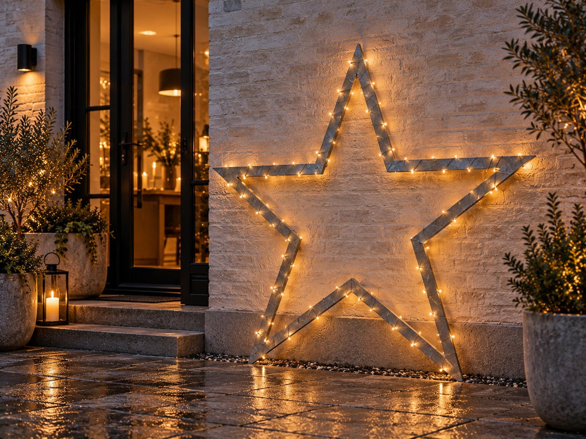 Stern aus verzinktem Stahl – Weihnachtsdekoration