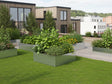 Hochbeet aus verzinktem Stahl CUBY 120 x 120 x 40 cm