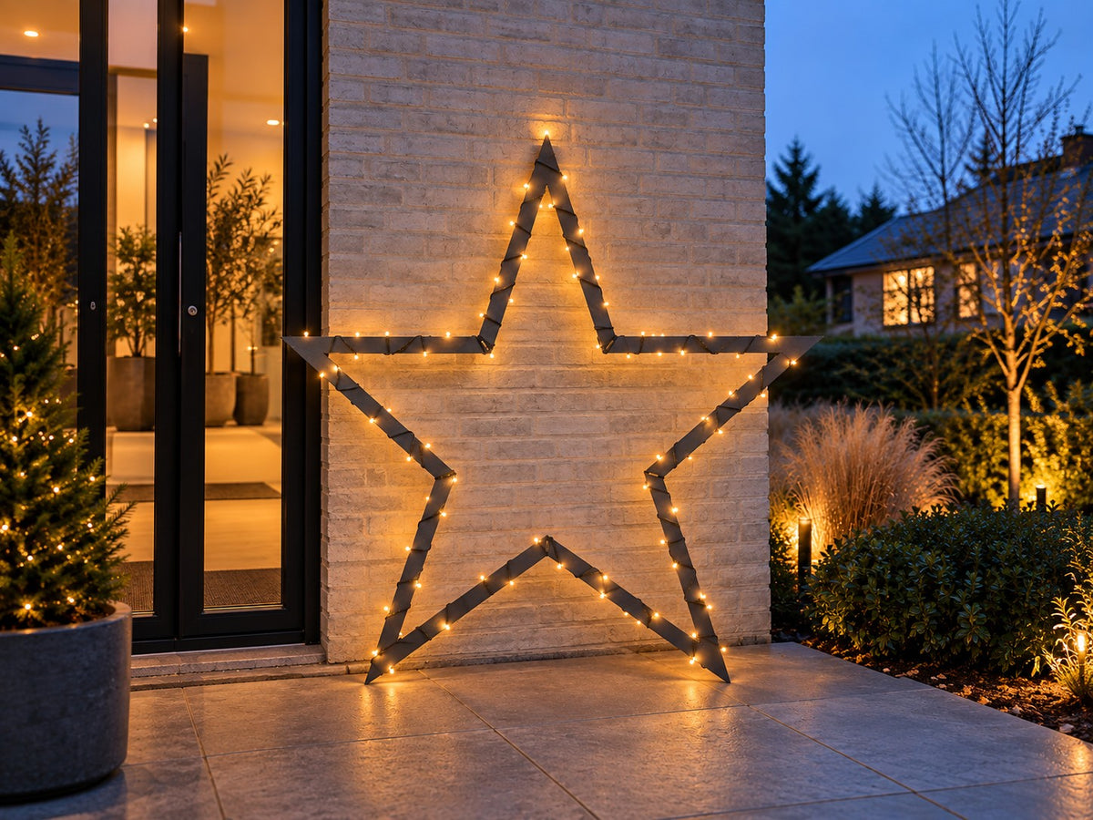 Stern aus Cortenstahl – Weihnachtsdekoration