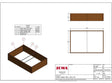 byJEMA CUBY Hochbeet aus Cortenstahl 180 x 120 x 40 cm Draufsicht