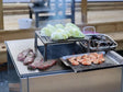 BBQ Feuerstelle Grill CUBY verzinkter Stahl 60 x 60 x 80 cm