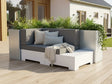 Lounge Sofa Modul aus verzinktem Stahl mit weißer Basis